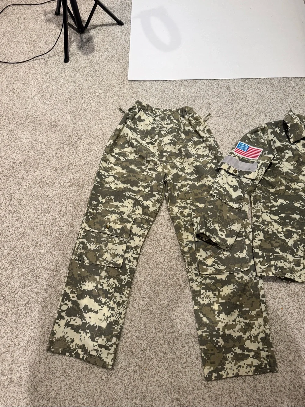 Dress Up America Special Forces Navy Seal Camo Costume Set Kids Medium 8-10